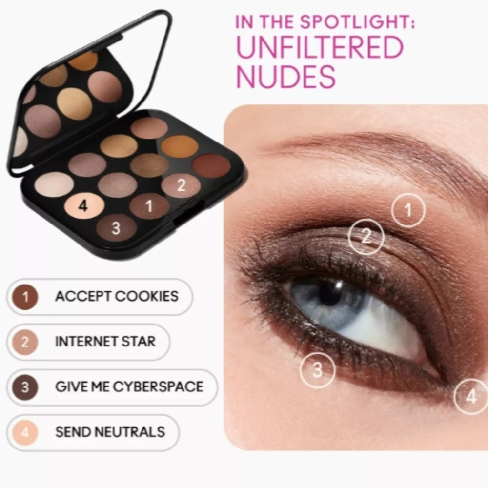 MAC Connect In Colour Eyeshadow Palette Unfiltered Nudes-NIB